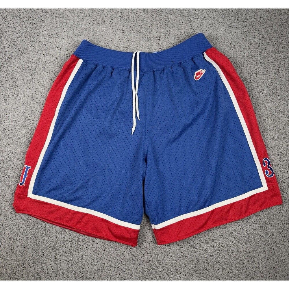 Vintage Kansas Jayhawks Shorts Mens 2XL Paul Pierce Nike KU Basketball 90s #34